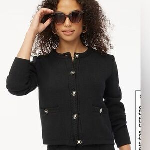 J. Crew Navy Cotton Knit Cardigan